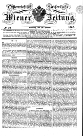 Wiener Zeitung 18420130 Seite: 1