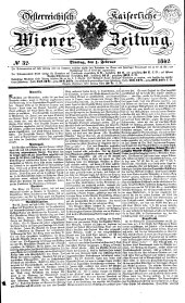 Wiener Zeitung 18420201 Seite: 1