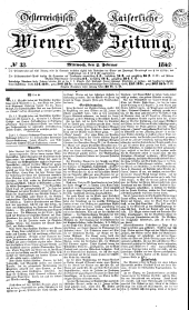 Wiener Zeitung 18420202 Seite: 1