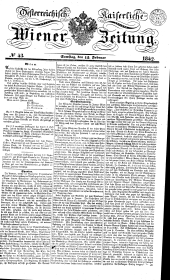 Wiener Zeitung 18420212 Seite: 1