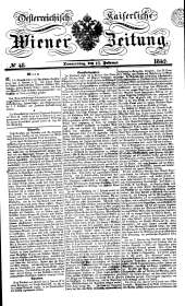 Wiener Zeitung 18420217 Seite: 1