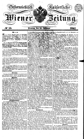 Wiener Zeitung 18420225 Seite: 1