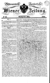 Wiener Zeitung 18420307 Seite: 1