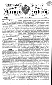 Wiener Zeitung 18420311 Seite: 1