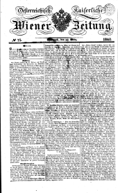 Wiener Zeitung 18420316 Seite: 1