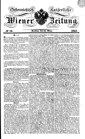 Wiener Zeitung 18420319 Seite: 1