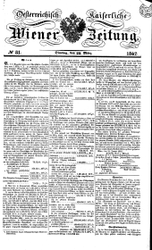 Wiener Zeitung 18420322 Seite: 1