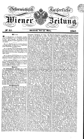 Wiener Zeitung 18420323 Seite: 1