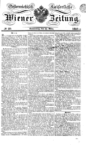 Wiener Zeitung 18420331 Seite: 1