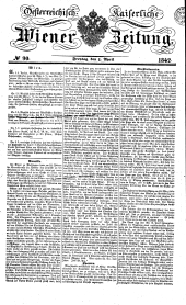 Wiener Zeitung 18420401 Seite: 1