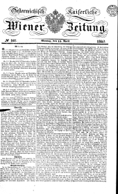 Wiener Zeitung 18420418 Seite: 1