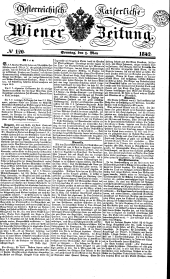 Wiener Zeitung 18420501 Seite: 1