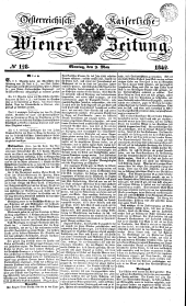 Wiener Zeitung 18420509 Seite: 1