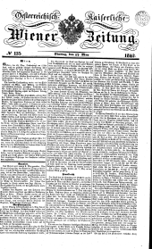 Wiener Zeitung 18420517 Seite: 1