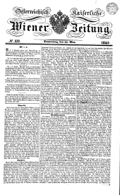 Wiener Zeitung 18420519 Seite: 1