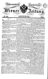 Wiener Zeitung 18420527 Seite: 1