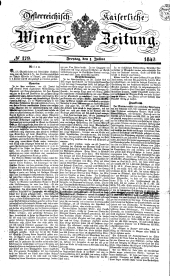 Wiener Zeitung 18420701 Seite: 1