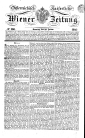 Wiener Zeitung 18420710 Seite: 1