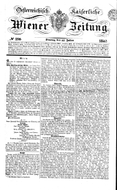 Wiener Zeitung 18420712 Seite: 1