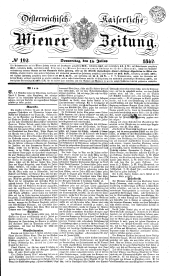 Wiener Zeitung 18420714 Seite: 1