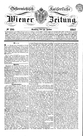 Wiener Zeitung 18420716 Seite: 1