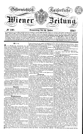 Wiener Zeitung 18420721 Seite: 1