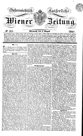 Wiener Zeitung 18420803 Seite: 1