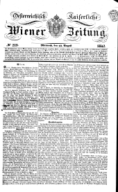 Wiener Zeitung 18420810 Seite: 1