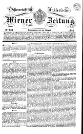 Wiener Zeitung 18420811 Seite: 1