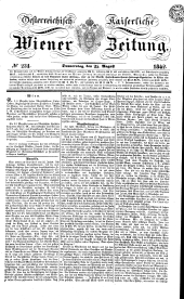 Wiener Zeitung 18420825 Seite: 1