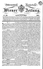 Wiener Zeitung 18420827 Seite: 1