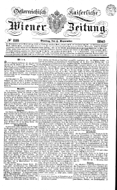 Wiener Zeitung 18420906 Seite: 1