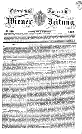 Wiener Zeitung 18420909 Seite: 1