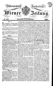 Wiener Zeitung 18420915 Seite: 1