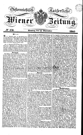 Wiener Zeitung 18420918 Seite: 1