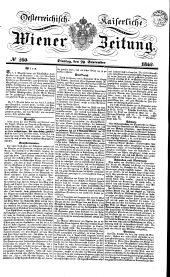 Wiener Zeitung 18420920 Seite: 1