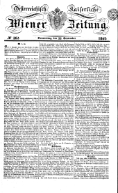 Wiener Zeitung 18420922 Seite: 1