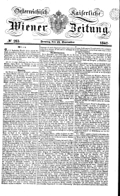 Wiener Zeitung 18420923 Seite: 1