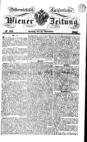 Wiener Zeitung 18420924 Seite: 1