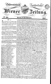 Wiener Zeitung 18420926 Seite: 1