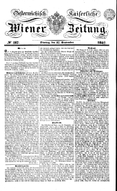 Wiener Zeitung 18420927 Seite: 1