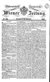 Wiener Zeitung 18420928 Seite: 1