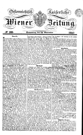 Wiener Zeitung 18420929 Seite: 1