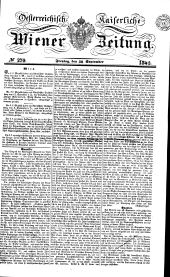 Wiener Zeitung 18420930 Seite: 1