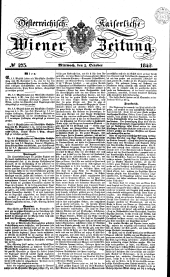 Wiener Zeitung 18421005 Seite: 1