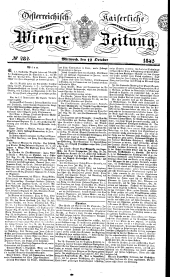 Wiener Zeitung 18421012 Seite: 1