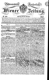 Wiener Zeitung 18421017 Seite: 1