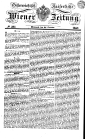 Wiener Zeitung 18421026 Seite: 1