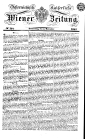 Wiener Zeitung 18421103 Seite: 1