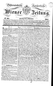 Wiener Zeitung 18421104 Seite: 1